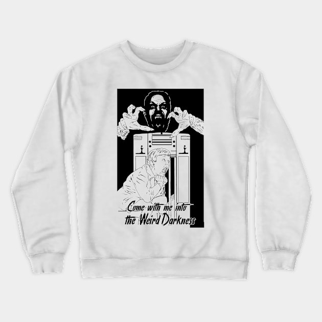 "Old Time Radio" Transparent Crewneck Sweatshirt by marlarhouse